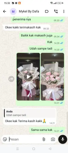 Testimonial Buket Bunga karangtunggal