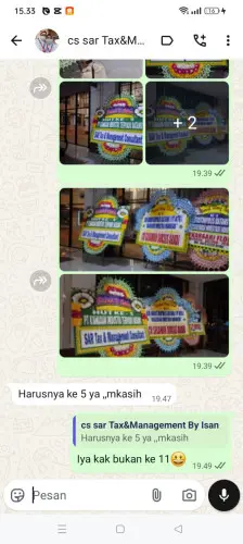 Testimonial Papan Bunga karangtunggal