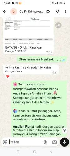 Testimonial Papan Bunga karangtunggal