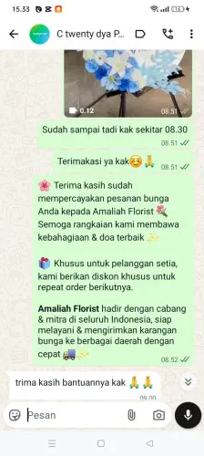 Testimonial Standing Flower karangtunggal